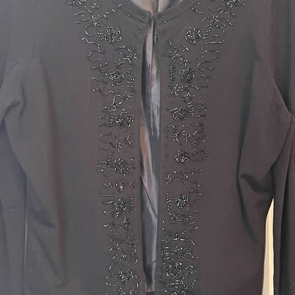 INC International Concepts Sequin Beaded Cardigan - Picture 9 of 16